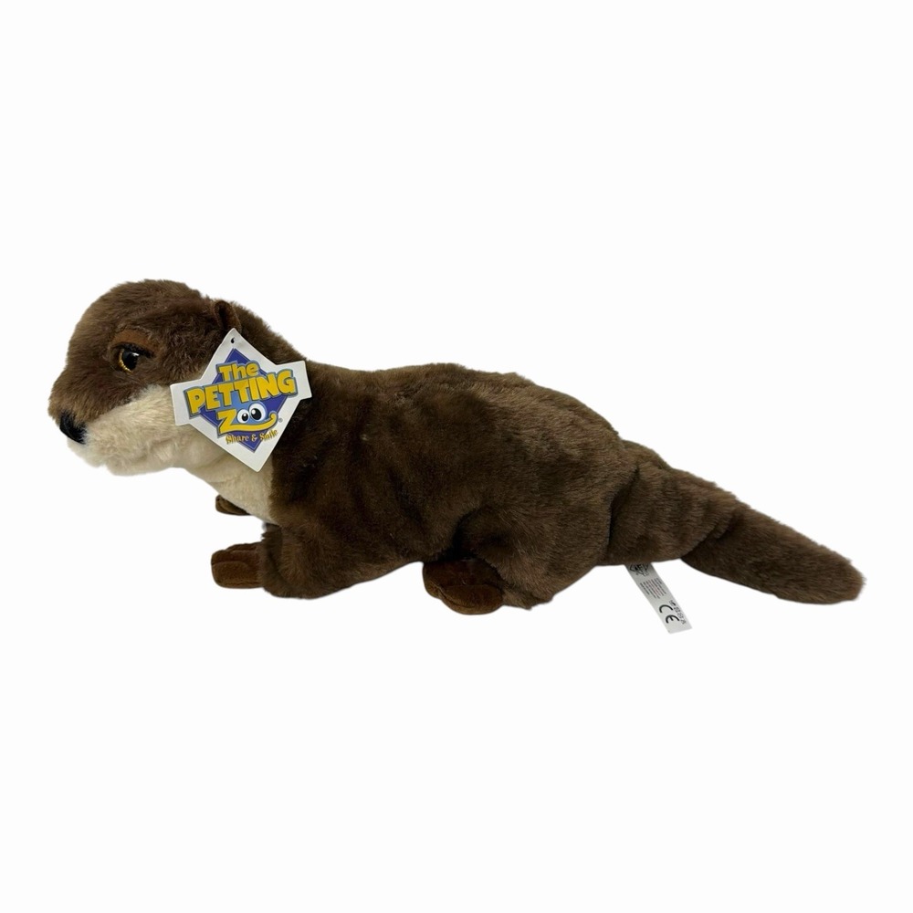 The Petting Zoo River Otter Plush Toy Stuffed Animal for Kids Wild Onez 9" NWT - Picture 2 of 15